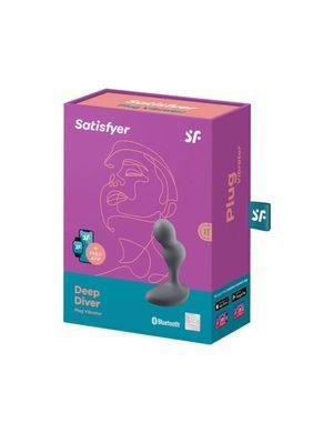 Смарт массажер простаты Satisfyer Deep Diver Grey (диаметр 3,3 см) картинка