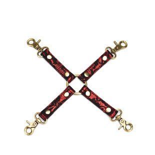 Шкіряна хрестовина з мереживом Liebe Seele Victorian Garden Hogtie зображення