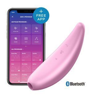 Інтерактивний вакуумний кліторальний стимулятор з вібрацією Satisfyer Curvy 3+ зображення