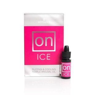 Збудливі краплі для клітора охолоджуючі Sensuva ON Arousal Oil for Her Ice (5 мл) зображення