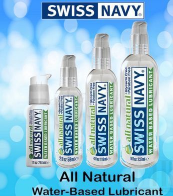 Лубрикант на водной основе для чувствительной кожи Swiss Navy All Natural (10 мл) картинка