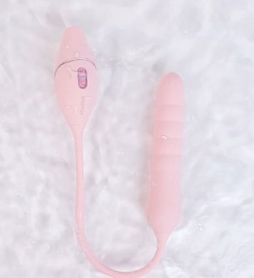Смарт пульсатор з вакуумним стимулятором KISSTOY Cathy III Pink (діаметр 2,5 см) зображення