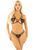 Сексуальний комплект Leg Avenue Open Cup Bra and Pearl String One Size, Black зображення