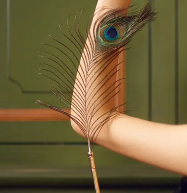 Лоскоталка - перо павича LOCKINK SEVANDA Natural Peacock Flirting Feather Tickler зображення