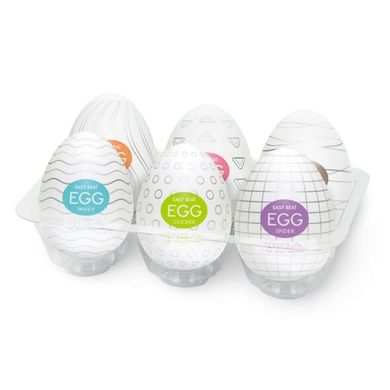 Набір мастурбаторів-яєць Tenga Egg Variety Pack зображення