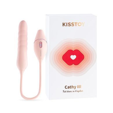 Смарт пульсатор з вакуумним стимулятором KISSTOY Cathy III Pink (діаметр 2,5 см) зображення