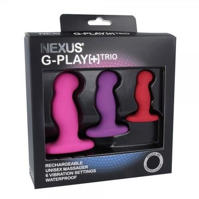 Набор массажеров простаты с вибрацией Nexus G-Play Trio Plus картинка