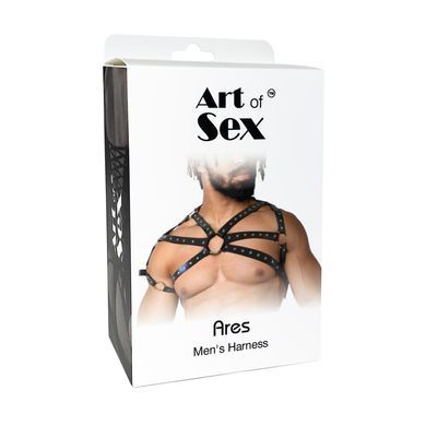 Мужская кожаная портупея Art of Sex Ares, размер XS-M картинка