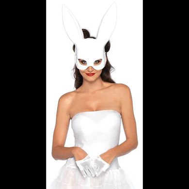 Пластикова маска кролика Leg Avenue Masquerade Rabbit Mask White зображення