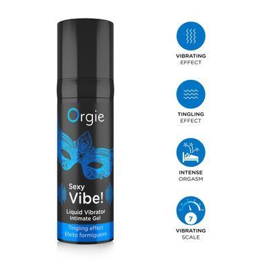 Рідкий вібратор Orgie Sexy Vibe!, вібрація 7/10 (15 мл) зображення