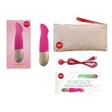 Вібратор-пульсатор Fun Factory SUNDAZE fuchsia pink (діаметр 3,5 см) зображення