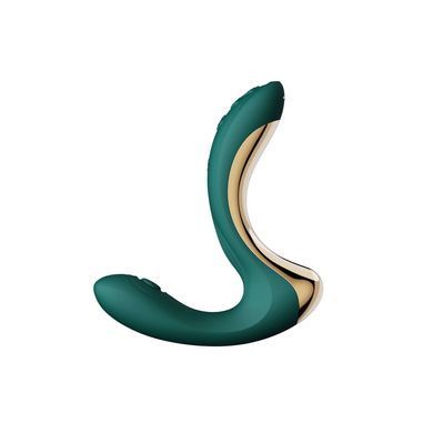 Вібратор для точки G з підігрівом та пульсацією Zalo Talis G-Spot PulseWave Vibrator Turquoise Green (діаметр 3,3 см) зображення