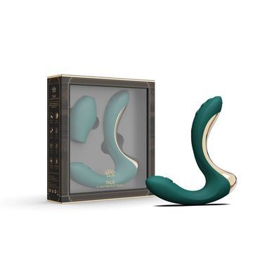 Вібратор для точки G з підігрівом та пульсацією Zalo Talis G-Spot PulseWave Vibrator Turquoise Green (діаметр 3,3 см) зображення