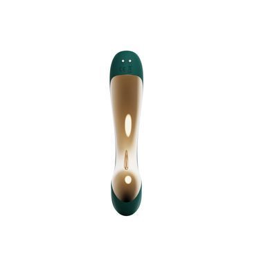 Вібратор для точки G з підігрівом та пульсацією Zalo Talis G-Spot PulseWave Vibrator Turquoise Green (діаметр 3,3 см) зображення