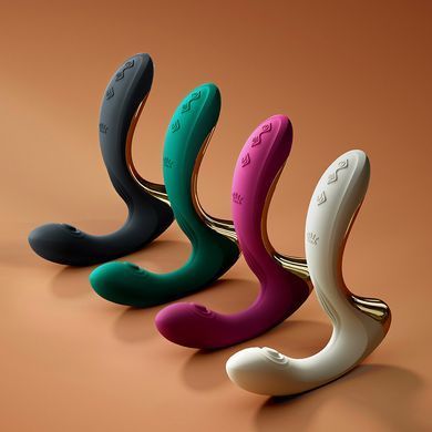 Вібратор для точки G з підігрівом та пульсацією Zalo Talis G-Spot PulseWave Vibrator Turquoise Green (діаметр 3,3 см) зображення