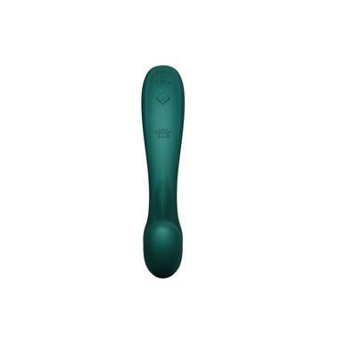 Вібратор для точки G з підігрівом та пульсацією Zalo Talis G-Spot PulseWave Vibrator Turquoise Green (діаметр 3,3 см) зображення