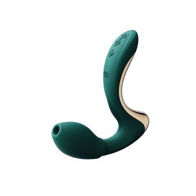 Вібратор для точки G з підігрівом та пульсацією Zalo Talis G-Spot PulseWave Vibrator Turquoise Green (діаметр 3,3 см) зображення