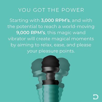 Вибромассажер-микрофон DOXY3 USB-C Massager TURQUOISE картинка