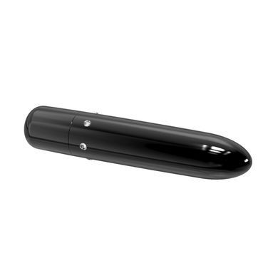 Вибропуля с кристаллами PowerBullet Pretty Point Rechargeable Black картинка