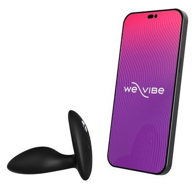 Анальная смарт-вибропробка с пультом ДУ We-Vibe Ditto+ Satin Black (диаметр 3,2 см) картинка