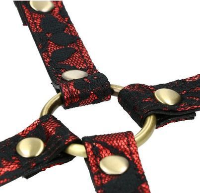 Шкіряна хрестовина з мереживом Liebe Seele Victorian Garden Hogtie зображення
