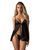 Сексуальный пеньюар и трусики Obsessive Blomentis babydoll & thong, размер XS/S картинка