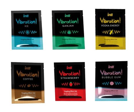 Набір пробників рідкого вібратора Intt Vibration Six Flavor Mix (12 шт по 5 мл) зображення