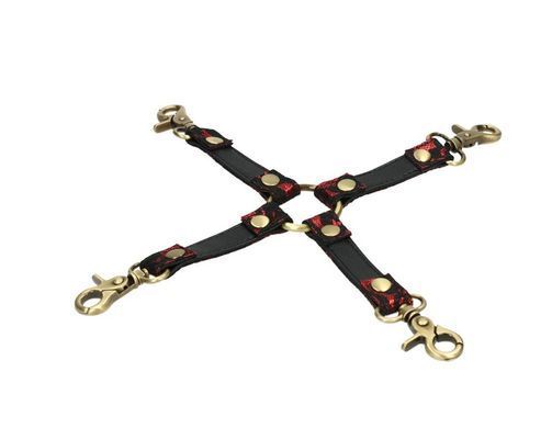 Шкіряна хрестовина з мереживом Liebe Seele Victorian Garden Hogtie зображення
