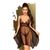 Бэби-долл с ассиметричным подолом + стринги Penthouse Naughty Doll Black, размер L/XL картинка