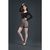 Еротична сукня з довгим рукавом Moonlight Model 13 Black, розмір XS-L  зображення