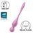 Вагинальные смарт-шарики с вибрацией Satisfyer Love Birds 1 Connect App Pink (78 г) картинка