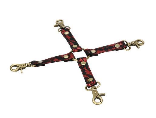 Шкіряна хрестовина з мереживом Liebe Seele Victorian Garden Hogtie зображення