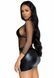 Футболка-сетка с рукавами Leg Avenue Long Sleeves T-Shirts Black One Size картинка 4