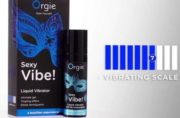 Рідкий вібратор Orgie Sexy Vibe!, вібрація 7/10 (15 мл) зображення