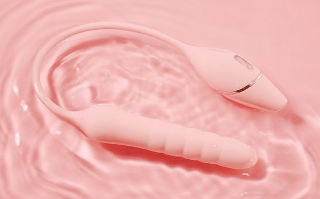 Смарт пульсатор з вакуумним стимулятором KISSTOY Cathy III Pink (діаметр 2,5 см) зображення