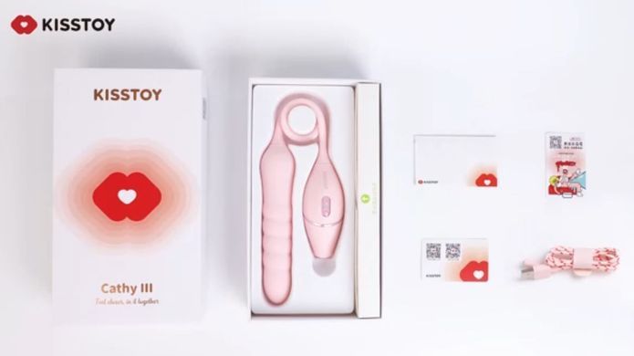 Смарт пульсатор з вакуумним стимулятором KISSTOY Cathy III Pink (діаметр 2,5 см) зображення