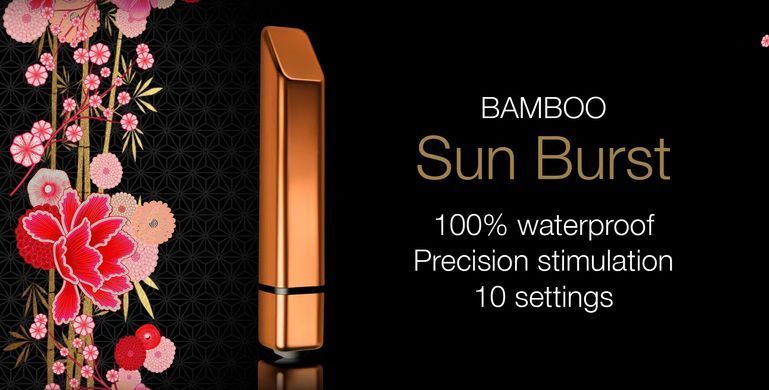 Вібратор міні кліторальний Rocks Off Bamboo Rose Gold зображення