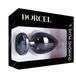 Металева анальна пробка із чорним кристалом Dorcel Diamond Plug BLACK, розмір L (діаметр 4,1 см) картинка 7