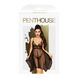 Бэби-долл с ассиметричным подолом + стринги Penthouse Naughty Doll Black, размер L/XL картинка 3