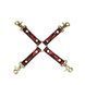 Шкіряна хрестовина з мереживом Liebe Seele Victorian Garden Hogtie картинка 1