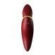 Вібратор 2в1 з язичком та кристалом Swarovski Zalo Hero Wine Red (діаметр 4,3 см) картинка 6
