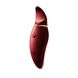 Вібратор 2в1 з язичком та кристалом Swarovski Zalo Hero Wine Red (діаметр 4,3 см) картинка 1