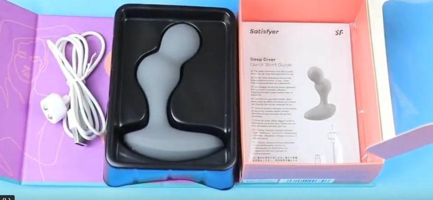 Смарт массажер простаты Satisfyer Deep Diver Grey (диаметр 3,3 см) картинка