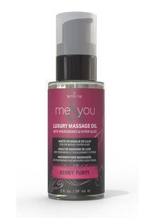 Масажна олія з феромонами їстівна Sensuva Me&You Berry Flirty (Wild Berries) 59 мл зображення