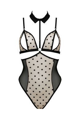 Боді з відкритими грудьми Passion DOMINICA BODY beige, розмір L/XL зображення