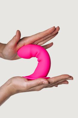 Ділдо з присоскою і з термореактивним ефектом Adrien Lastic Hitsens 2 - 6,5 inch Pink (діаметр 4 см) зображення