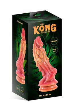 Фентезійний фалоімітатор на присосці Kong Silicone The Dragon зображення