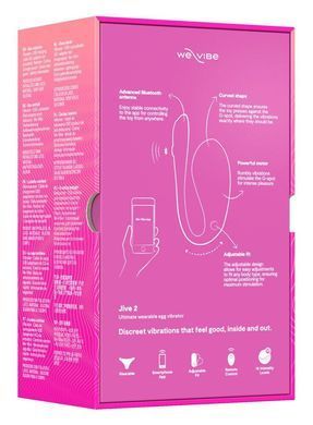 Смарт-виброяйцо с пультом ДУ We-Vibe Jive 2 Electric Pink (диаметр 3,5 см) картинка