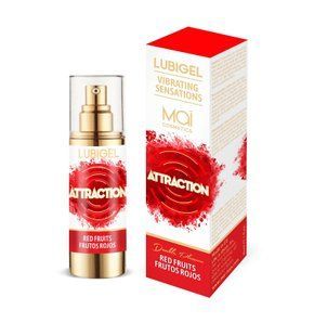 Рідкий вібратор смачний MAI Lubigel Red Fruits Червоні фрукти (30 мл) зображення