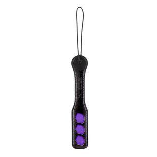 Паддл шкіряний Punishment Purple Lips Paddle Black зображення